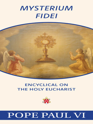 cover image of Mysterium Fidei